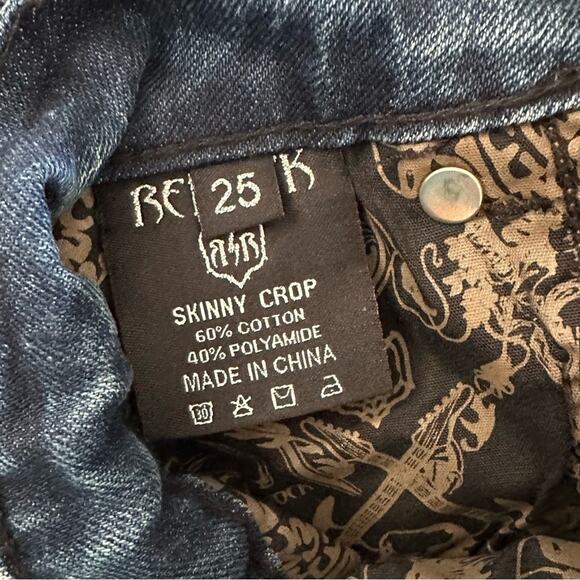 Rerock Skinny Crop Jeans NEW - Picture 4 of 6